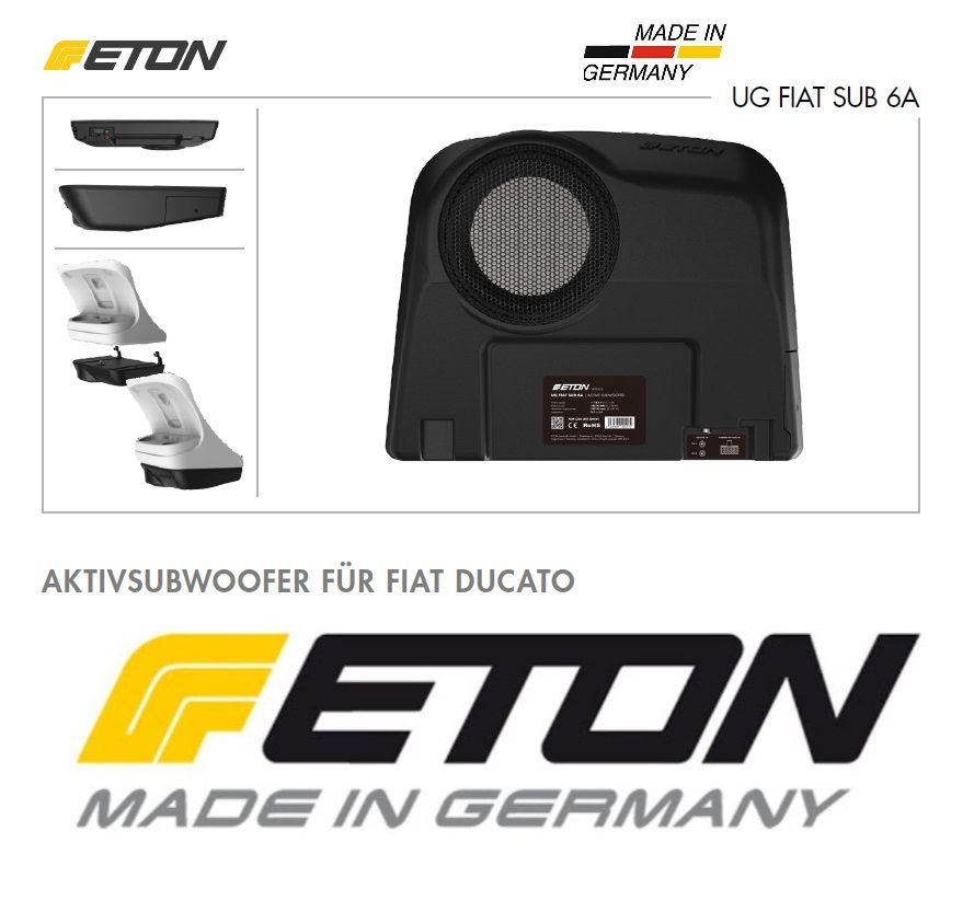 ETON UG FIAT SUB 6A Aktivsubwoofer Kompatibel Mit Fiat Ducato III